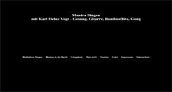 Desktop Screenshot of mantra-gesang.de